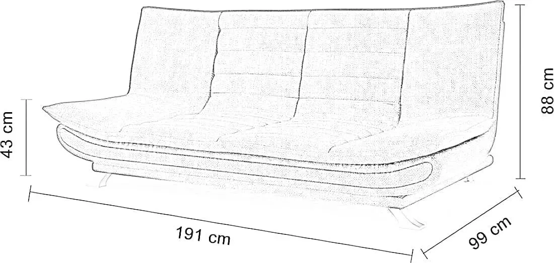 Siesta 3 Seater Multipurpose Sofa Bed | 3 Seater Sofa Bed